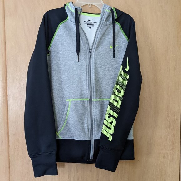 Nike Therma-Fit Just Do It Full Zip Long Sleeve Hoodie - Picture 10 of 10